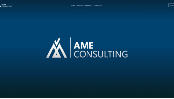 AME Consulting business website by SSE